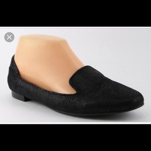 Via Spiga Black Smoking Flats